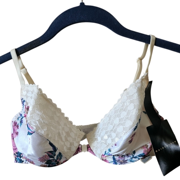 Maidenform Other - Maidenform Floral Print Front-Close Underwire Bra 36C - NWT